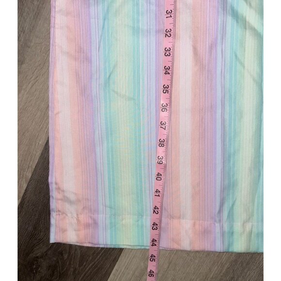 Vintage Schrader Sport Pastel Striped Shirt Dress Size 12 - Picture 10 of 10